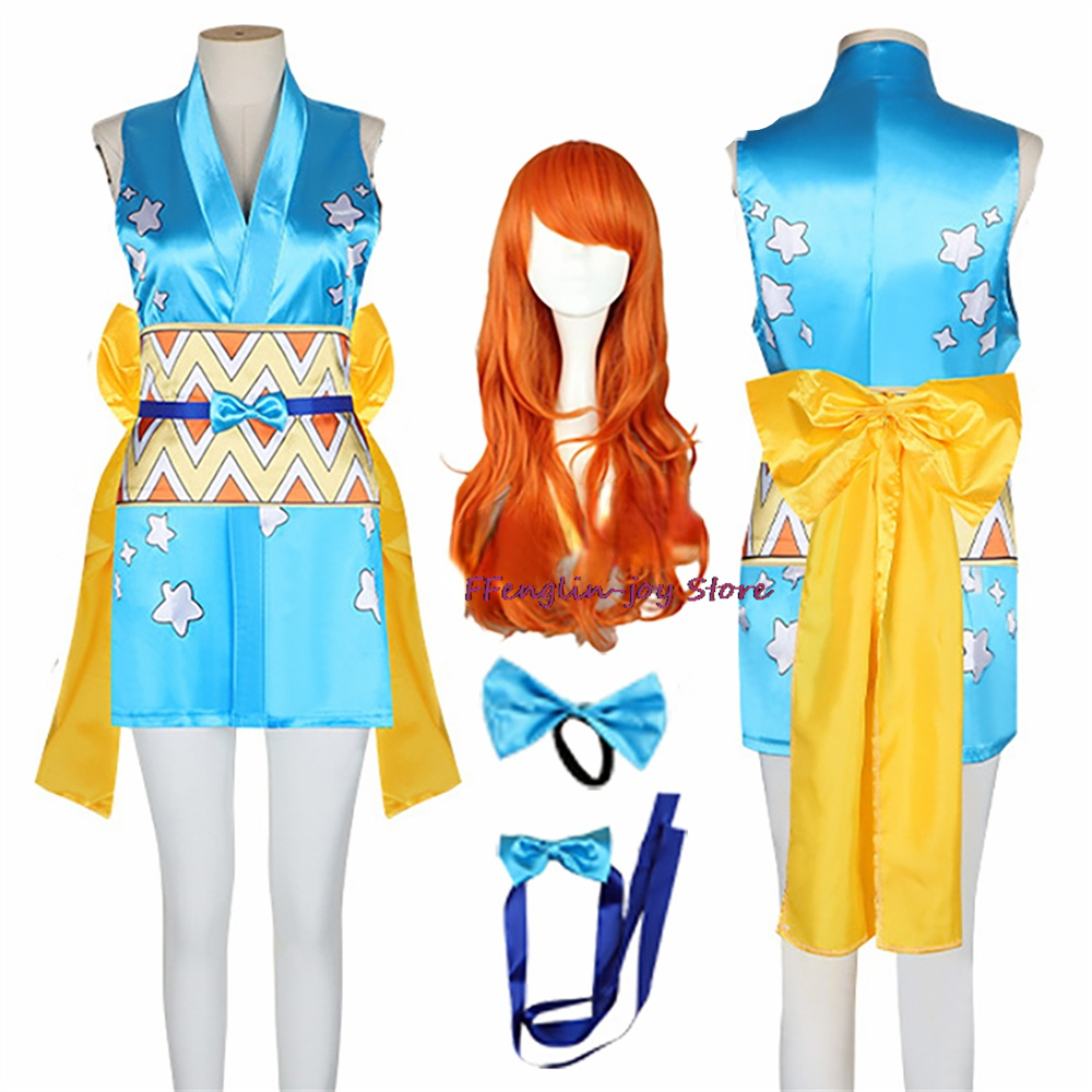 Nana Anime Merchandise - Anime Wano Country Nami Cosplay Costumes