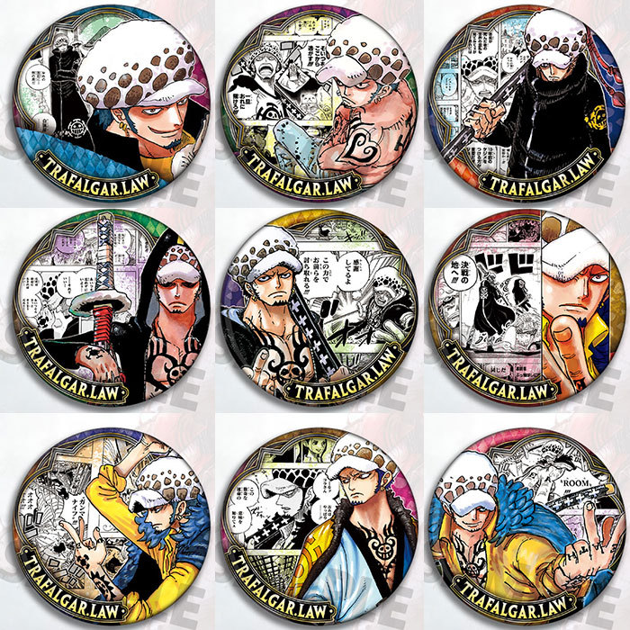 Anime One Piece Merchandise - One Piece Trafalgar Law Anime Badge