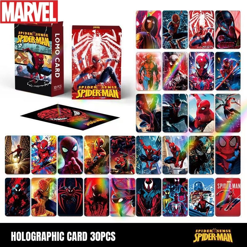 Anime Merchandise Gift - Anime merchandise Spider-Man laser flash card