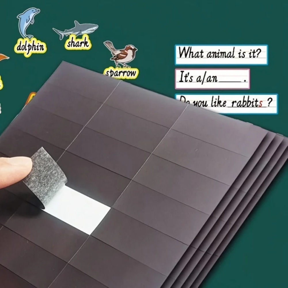 Sticker Sheet Set - 60pcs/Set, Adhesive Backed Magnetic Sheet Multifunctional
