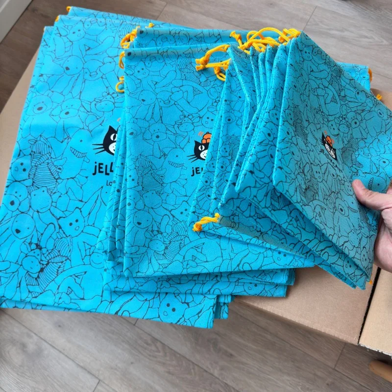 Anime Tote Bag - Blue Kawaii Non woven Fabric Dust