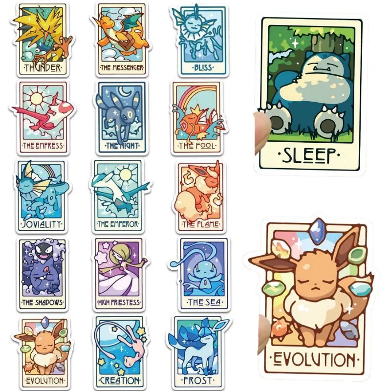 90Pcs/pack Pokemon Eevee Pikac – Sticker Sheet Set Bewertung und Preis