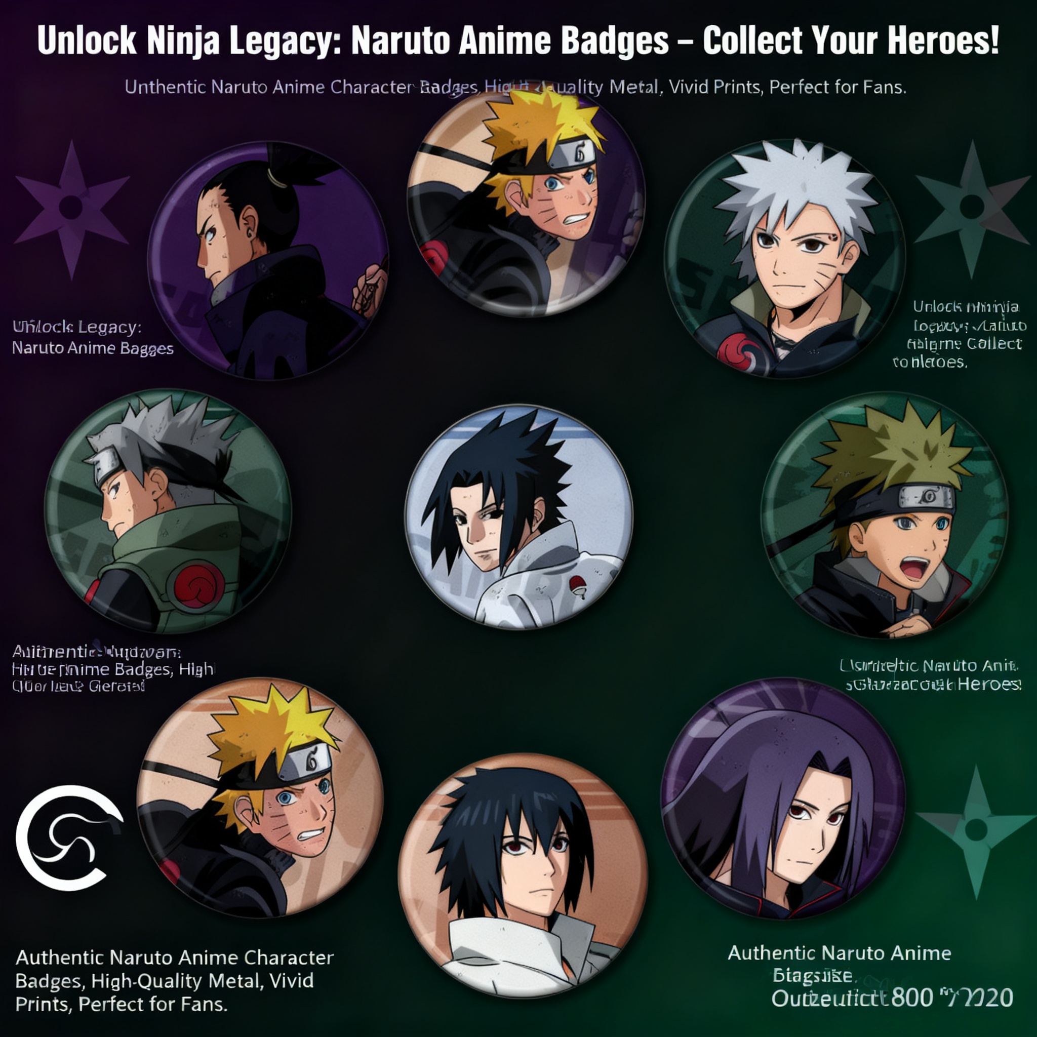 Naruto Anime Badge Pin Set Kak – Anime Merchandise Naruto Bewertung und Preis