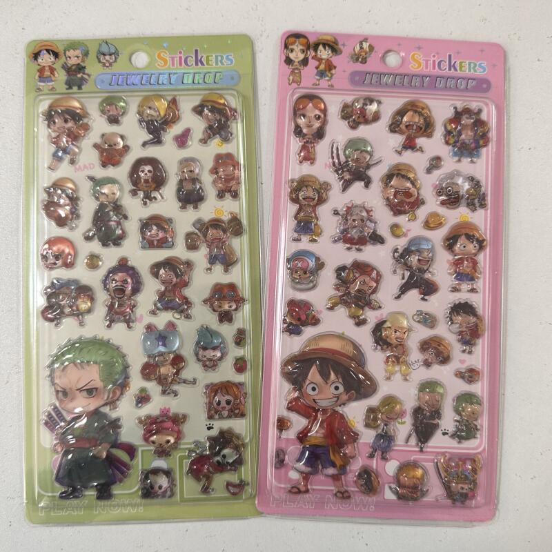 Cartoon 3D Relief Stickers Ani – Anime One Piece Merchandise Bewertung und Preis