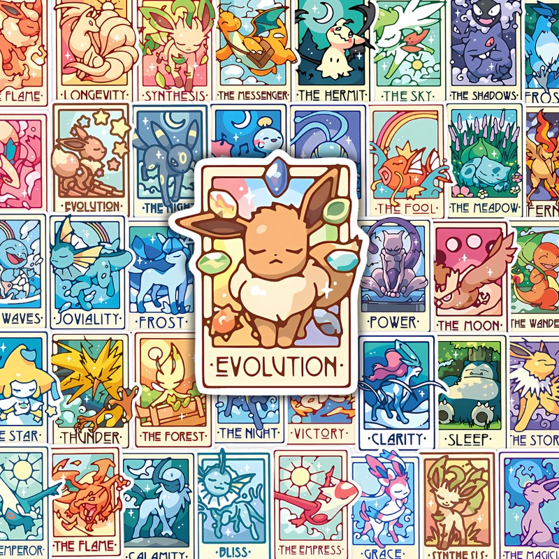 90Pcs/pack Pokemon Eevee Pikac – Sticker Sheet Set Bewertung und Preis