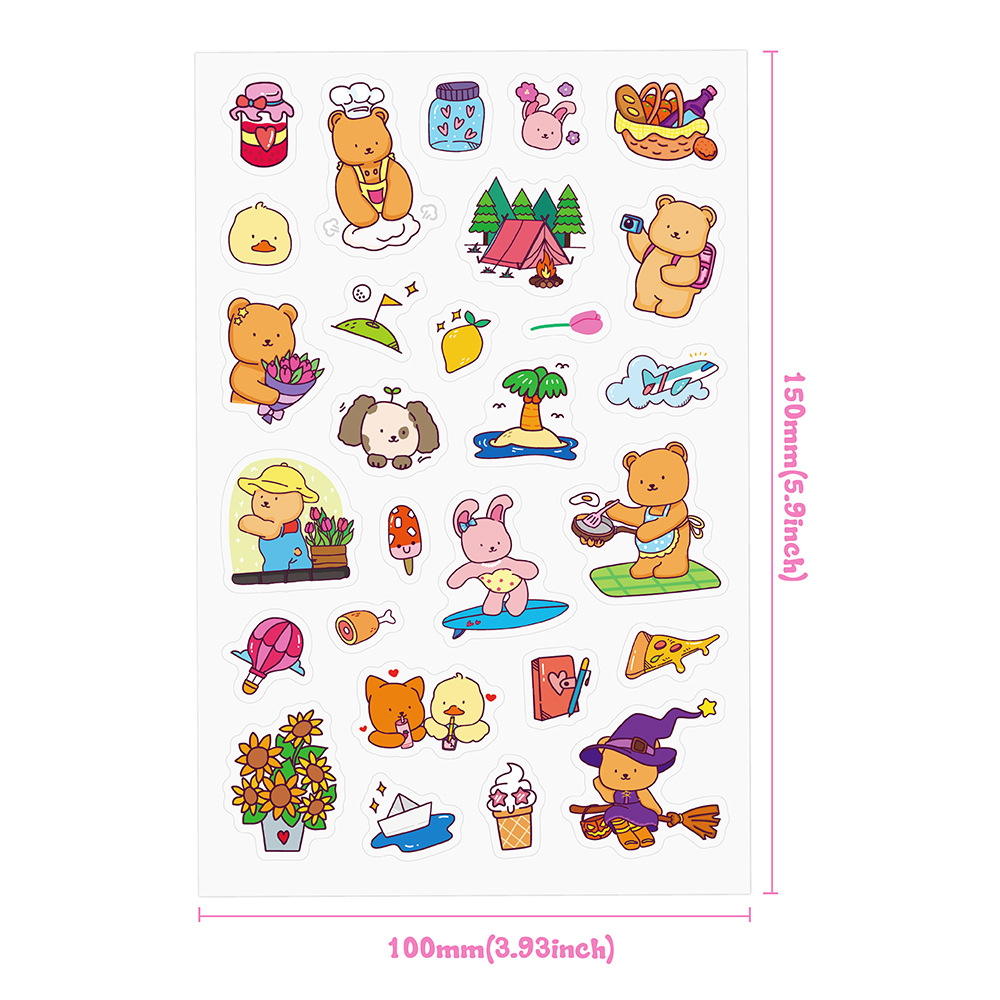Adorable Bear Coloring Book Se – Sticker Sheet Set Bewertung und Preis