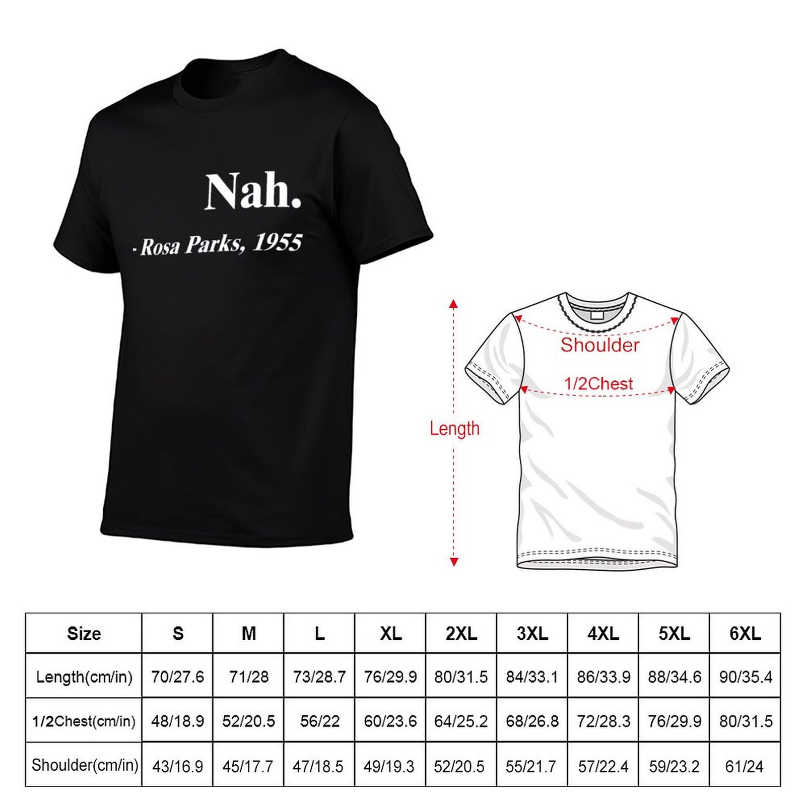Nah Rosa Parks Merchandise T-S – Anime Merchandise T-Shirts Bewertung und Preis