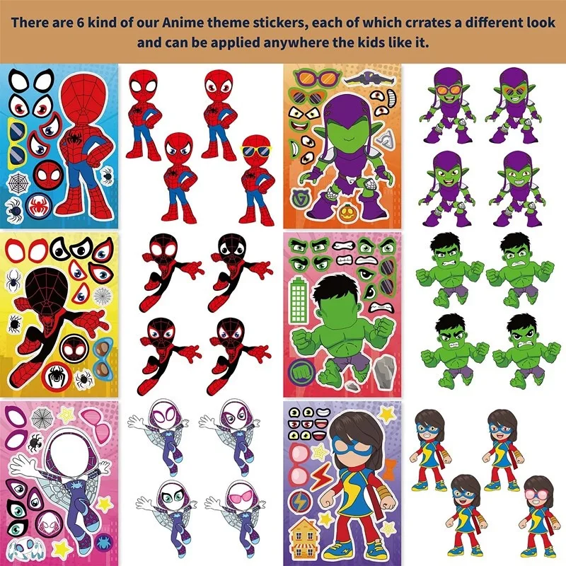 12pcs / Pack Spidey And His Am – Sticker Sheet Set Bewertung und Preis