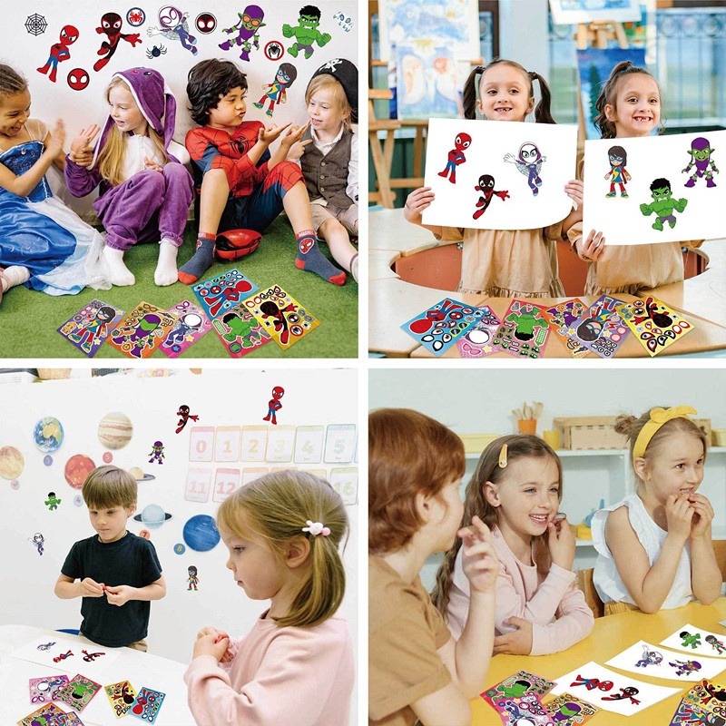 12pcs / Pack Spidey And His Am – Sticker Sheet Set Bewertung und Preis