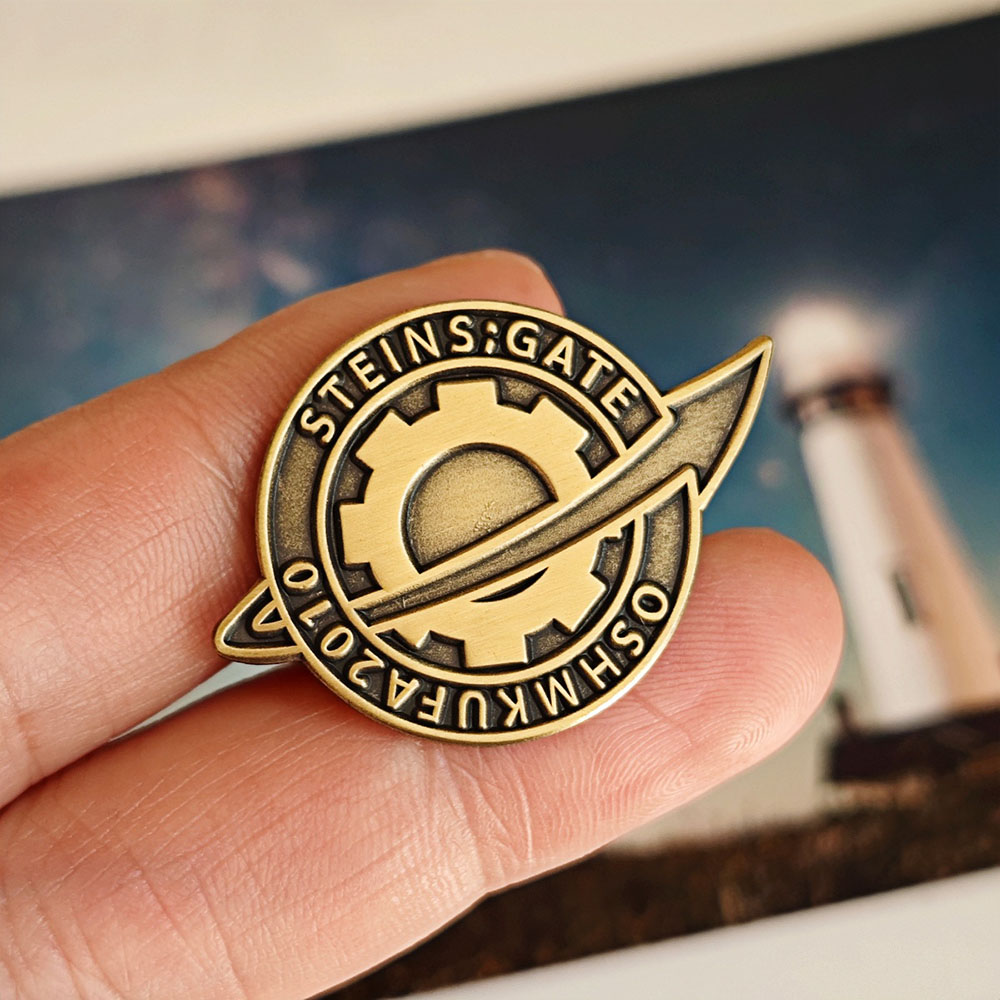 Steins;Gate Pin Anime Merchand – Anime Merchandise Logo Bewertung und Preis