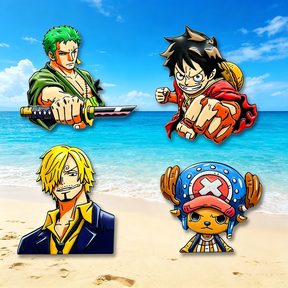 4pcs ONE PIECE Cartoon Charact – Anime One Piece Merchandise Bewertung und Preis