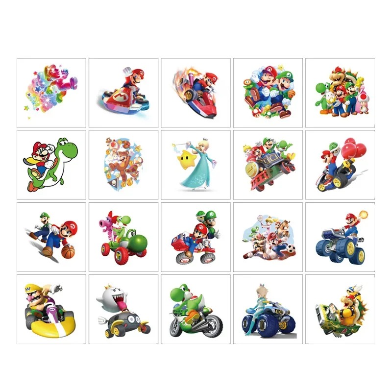20PCS 5CM*5CM Cartoon Mario Br – Sticker Sheet Set Bewertung und Preis