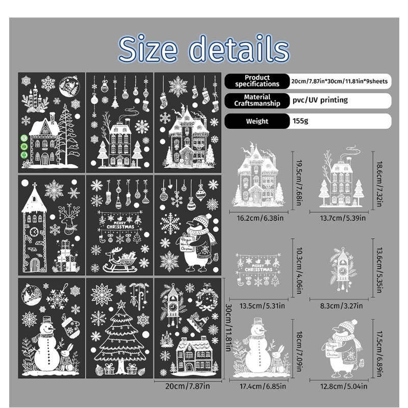 9 Sheets/set of New Christmas  – Sticker Sheet Set Bewertung und Preis