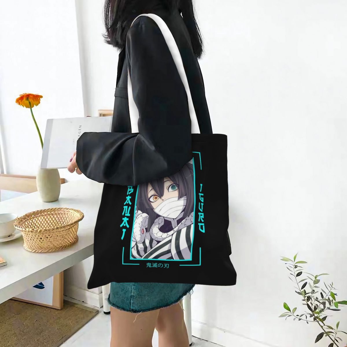 Demon Slayer Obanai Anime Canv – Anime Tote Bag Bewertung und Preis